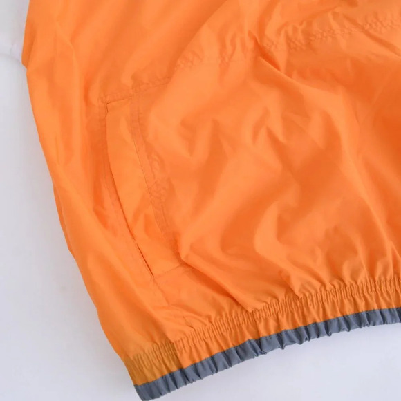 Vintage 90S Nike Rare Red Check Orange And White Half Zip Nylon Pull Over Jacket - Picture 11 of 14